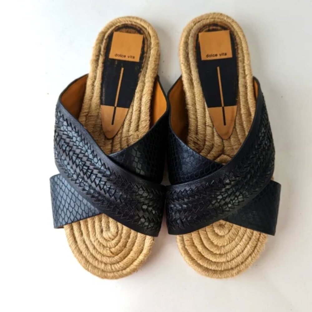 Dolce Vita Women's Genivee 2 Espadrille Slide Sandal with Short Platform